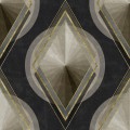 Mural geometryczny w stylu art-deco Mind the Gap METROPOLIS WP20228 Premium Designer Wallpaper Collection