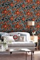 Mural kwiaty Mind the Gap FLORAL PAINTING Dark WP20252 Premium Designer Wallpaper Collection