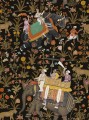 Mural indyjskie scenki rodzajowe Mind the Gap HINDUSTAN Anthracite WP20256 Premium Designer Wallpaper Collection