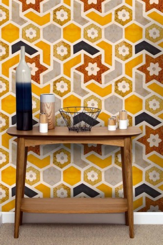 Mural imitujący kafle Mind the Gap TAJ MAHAL WP20259 Premium Designer Wallpaper Collection