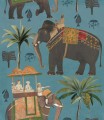 Mural indyjskie słonie Mind the Gap THE PROCESSION WP20170 Premium Designer Wallpaper Collection