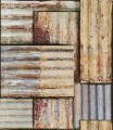 Mural zardzewiała cyna Mind the Gap RUSTY TIN WP20242 Premium Designer Wallpaper Collection