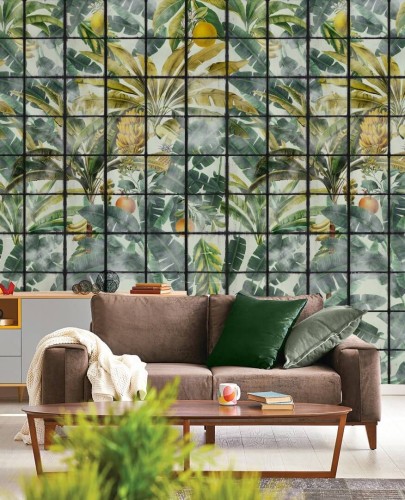 Mural egzotyczny ogród Mind the Gap ORANGERIE WP20176 Premium Designer Wallpaper Collection