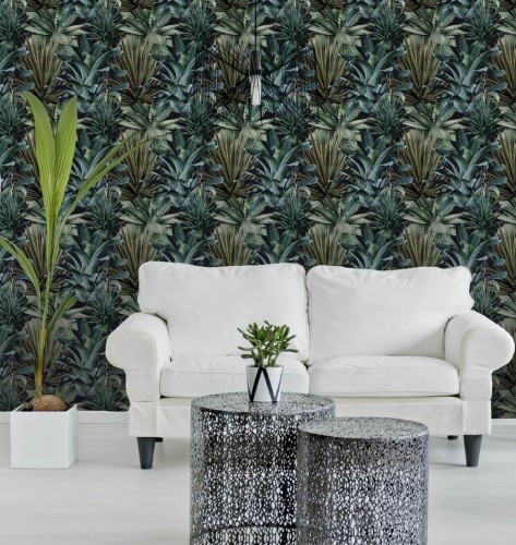 Mural tropikalna roślinność Mind the Gap LUSH SUCCULENTS WP20164 Premium Designer Wallpaper Collection