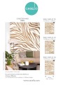 Mural paski zebry Caselio WILD 104960104 L Zebra Stay Wild