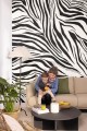 Mural paski zebry Caselio WILD 104960905 S Zebra Stay Wild