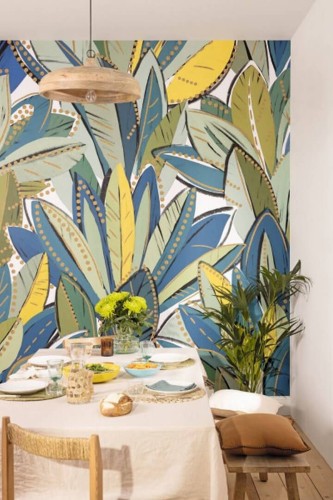 Mural tropikalne liście Caselio WILD 104987606 S Ubud Stay Wild