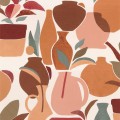 Tapeta ceramiczne wazony, dzbanki i doniczki Casamance 76210712 Vallauris Terra Rossa