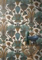 Tapeta roślinna w starożytnym stylu Casamance 76130202 Denderah Bord Du Nil