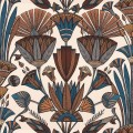 Tapeta roślinna w starożytnym stylu Casamance 76130712 Denderah Bord Du Nil