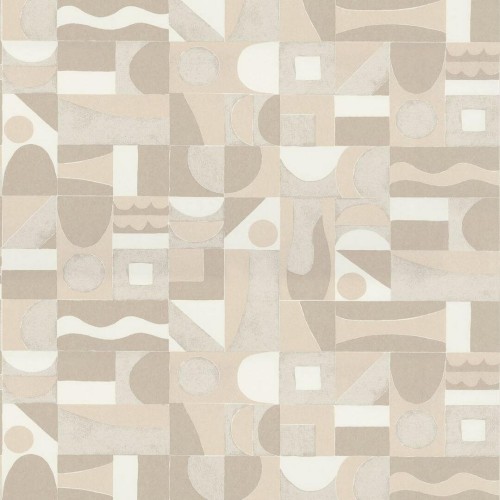 Tapeta geometryczna retro Casamance 76182752 Gourna Bord Du Nil