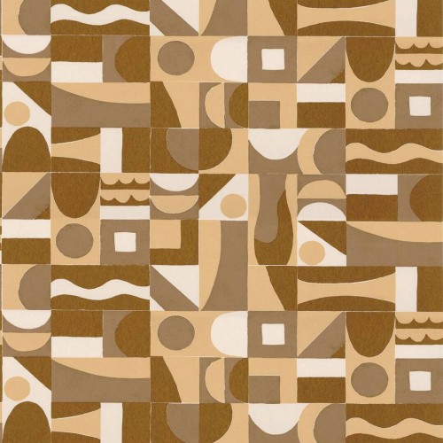 Tapeta geometryczna retro Casamance 76182854 Gourna Bord Du Nil