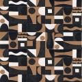 Tapeta geometryczna retro Casamance 76183058 Gourna Bord Du Nil