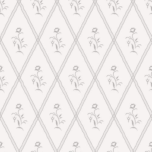 Tapeta kratownica i kwiatki Boras Tapeter Signe 5507 Swedish Grace