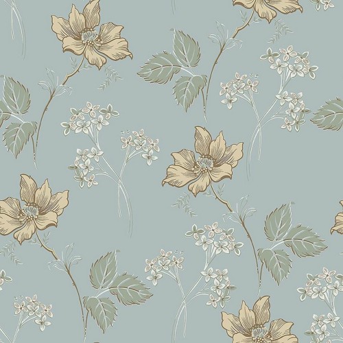 Tapeta kwiaty vintage Boras Tapeter Valborg 5500 Swedish Grace