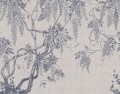 Fototapeta drzewo wisterii Rebel Walls R18654 Wisteria Tree Blue Cottage Core