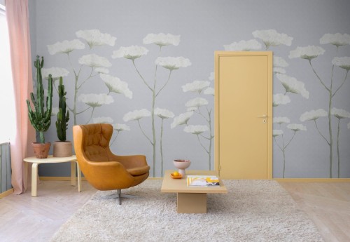 Fototapeta roślinna Rebel Walls R18663 Dara Dusty Blue Cottage Core