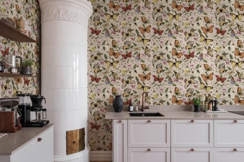 Fototapeta motyle Rebel Walls R18673 Butterflies Color Cottage Core