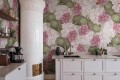 Fototapeta kwiaty hortensji Rebel Walls R18676 Hydrangea Pink Cottage Core