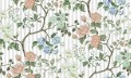 Fototapeta rośliny i paski Rebel Walls R18679 Rose Stripe White Cottage Core