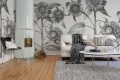 Fototapeta słoneczniki Rebel Walls R18699 Sunflower Beige Cottage Core