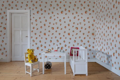 Fototapeta truskawki Rebel Walls R18700 Berry Cute Red Cottage Core