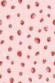 Fototapeta truskawki Rebel Walls R18701 Berry Cute Pink Cottage Core