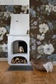 Fototapeta kwiaty vintage Rebel Walls R18702 Sleeping Beauty Brown Cottage Core