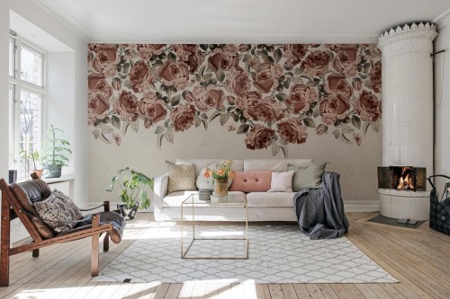 Fototapeta róże Rebel Walls R18706 Rose Plenty Cottage Core