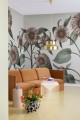 Fototapeta słoneczniki Rebel Walls R18710 Sunflower Peach Cottage Core