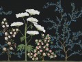 Fototapeta botaniczna chinoiserie Rebel Walls R18711 Crowberry Midnight Cottage Core