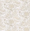 Fototapeta kwiaty maku Rebel Walls R18723 Golden Poppy White Cottage Core