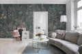 Fototapeta roślinna Rebel Walls R18728 Silk Floral Petrol Cottage Core