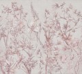 Fototapeta roślinna Rebel Walls R18730 Silk Floral Dusty Pink Cottage Core