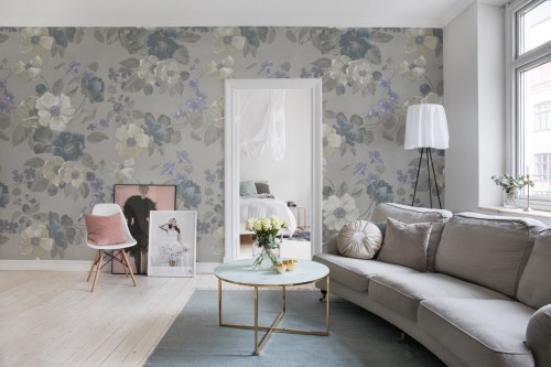 Fototapeta kwiaty vintage Rebel Walls R19573 Sleeping Beauty Spring Cottage Core