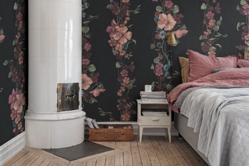 Fototapeta kwiaty Rebel Walls R19575 Growing Beauty Peach Cottage Core