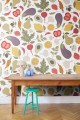 Fototapeta owoce i warzywa Rebel Walls R19579 Eat Your Greens White Cottage Core