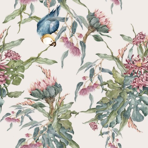 Tapeta tropikalna z papugami Tropical Parrots Dekornik DEKO.TAP.006