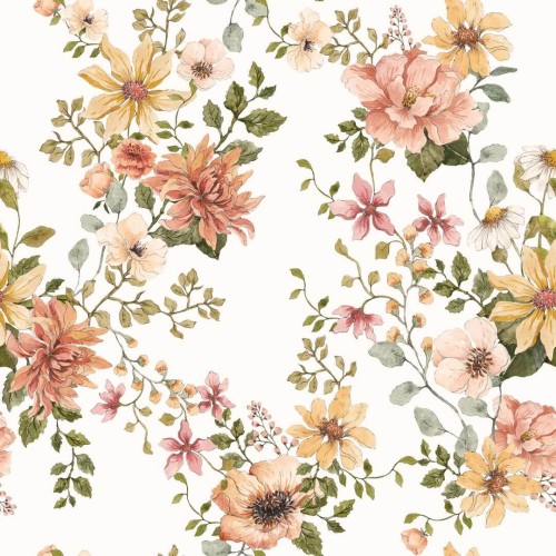 Tapeta kwiaty English Garden Dekornik DEKO.TAP.018