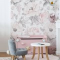 Tapeta kwiaty vintage Pink Garden Dekornik DEKO.TAP.029