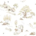 Tapeta leśna zwierzęta i rośliny Fairytale Forest Dekornik DEKO.TAP.072