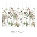 Mural dżungla Savanna Adventure Dekornik DEKO.TAP.083 SET-400