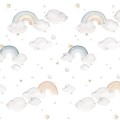Tapeta tęcza i chmurki Rainbows Dekornik DEKO.TAP.086