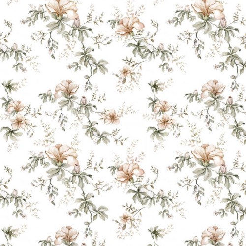 Tapeta kwiaty Flowers Of Wilderness White Dekornik DEKO.TAP.128