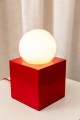 Lampa stołowa z wejściem USB 216705 Bob 14 Red Globen