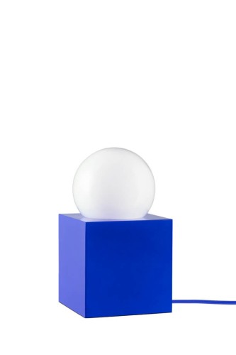 Lampa stołowa z wejściem USB 216709 Bob 14 Blue Globen