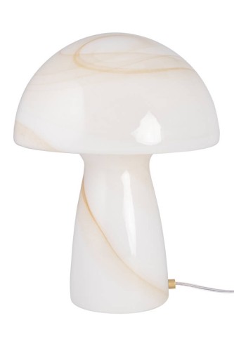 Lampa stołowa jak grzybek 621202 Fungo Swirl 30 Beige Globen