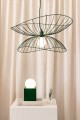 Lampa wisząca minimalistyczna 258003 Ray 70 Green Globen
