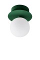 Kinkiet/Lampa sufitowa do łazienki 694103 Art Deco Green/White Globen IP44