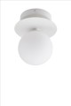 Kinkiet/Lampa sufitowa do łazienki 694118 Art Deco White Globen IP44